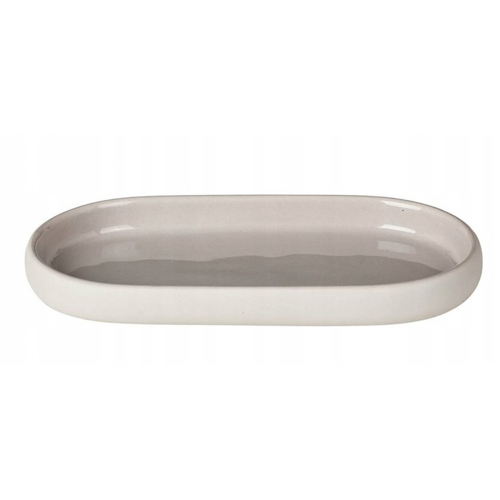 Suport baie Blomus Sono, crem, ceramica, 10x19x2,5cm