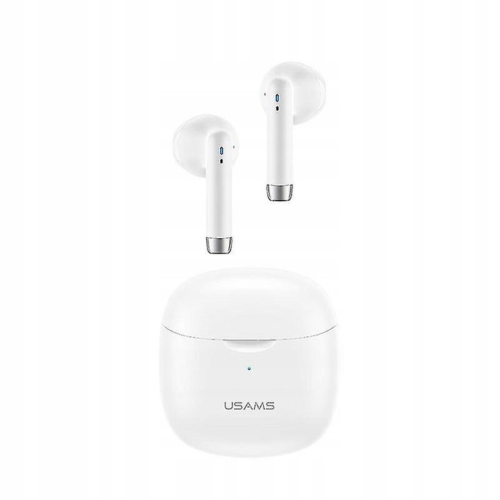 Vezeték nélküli fülhallgató, USAMS, TWS IA-Series, Bluetooth 5.0, fehér, szett