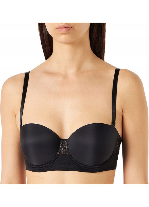 Sutien Triumph, VIVID SPOTLIGHT, confort sporit, elegant, negru, material moale, 85A EU