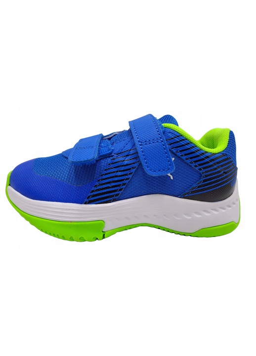 Pantofi copii Puma, albastru, interior textil, talpa durabila, set pentru baieti, 28 EU