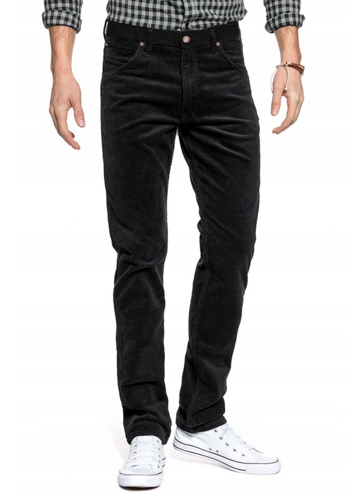 Pantaloni barbati HUNTER Regular Fit, 5 buzunare, Negru