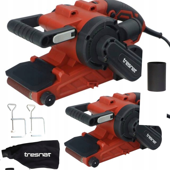 Tresnar szalagcsiszoló 1050W 76x533mm, állítható sebesség, 220-240V, 3,4 kg