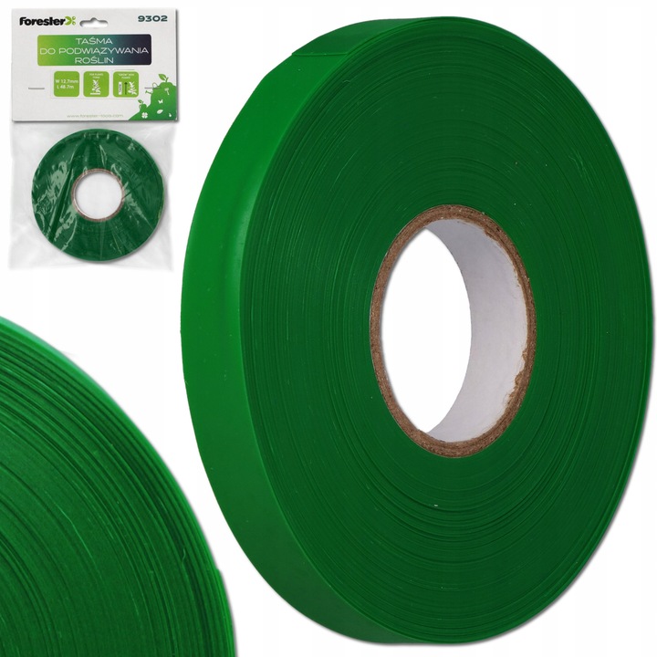 Sarma pentru legat plante Forester, set 10 buc, 48,7m x 12,7mm, verde