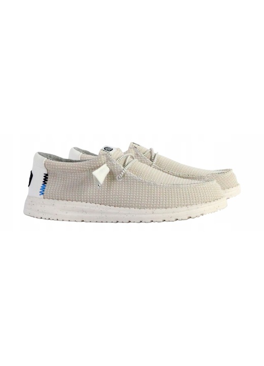 Tenisi barbati Hey Dude, Wally Sport, bej, material mesh, 46 EU