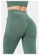 Colanti sport dama Carpatree Allure, talie inalta, verde, pentru fitness