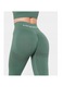 Colanti sport dama Carpatree Allure, talie inalta, verde, pentru fitness