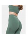Colanti sport dama Carpatree Allure, talie inalta, verde, pentru fitness