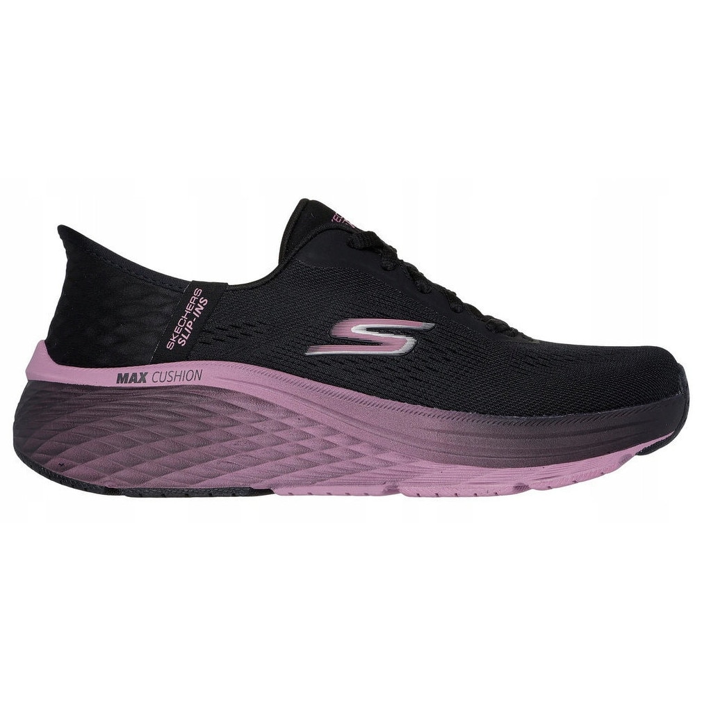 Pantofi sport dama 129626/BKMV, Skechers, Textil, Negru/Roz, 39 EU