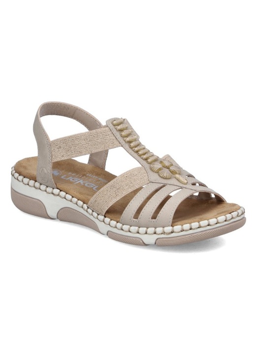 Rieker Rieker sandale bej slip-on de damă 66201-62