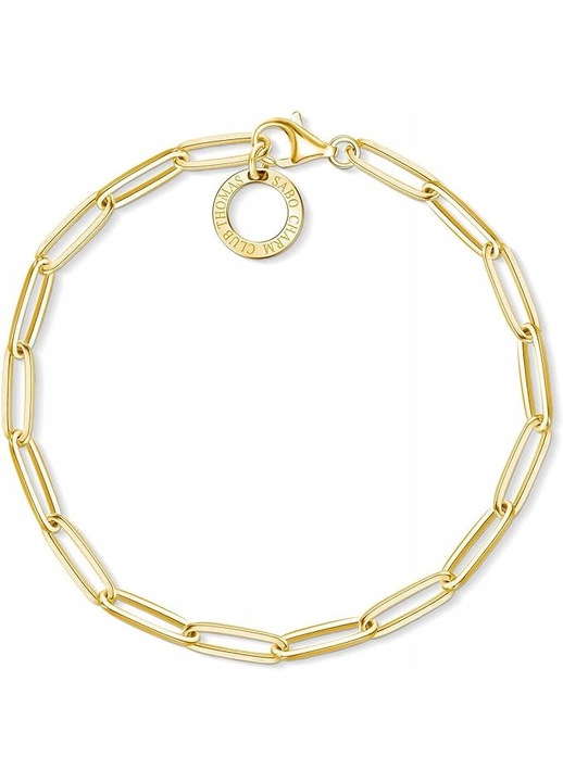 Bratara Thomas Sabo, argint 925, 16cm, lantisoare lungi, aurita
