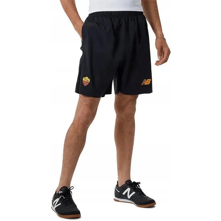 Pantaloni sport barbati, New Balance, AS Roma, negri, XL INTL