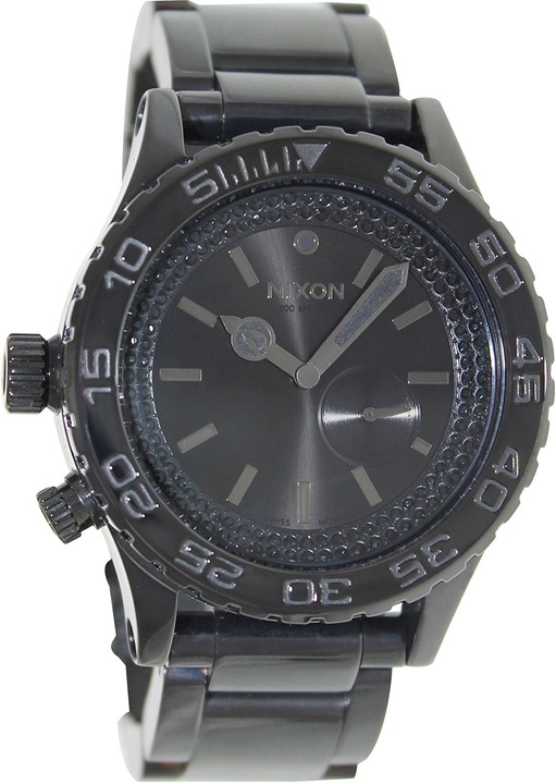 Ceas barbatesc Nixon A0351150-00, negru, 10 ATM, bratara din otel inoxidabil, diametru 42mm