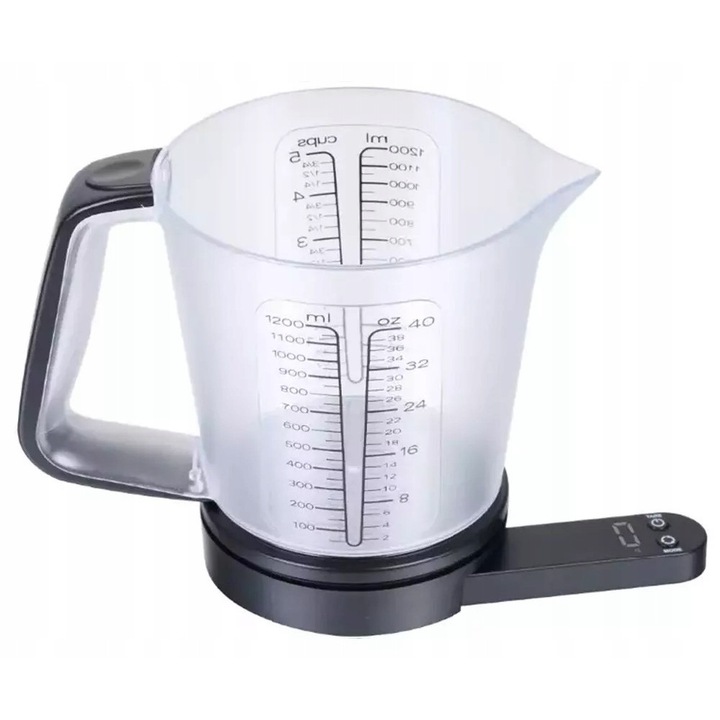 Cantar de bucatarie Kinghoff KH 1829, 1g, 1.5L, LCD, rezistent la zgarieturi