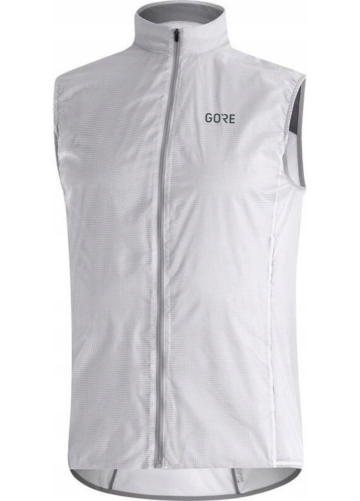 Vesta sport barbati Gore Wear Drive, alb, slim fit, impermeabila, 100% poliamida, XL INTL