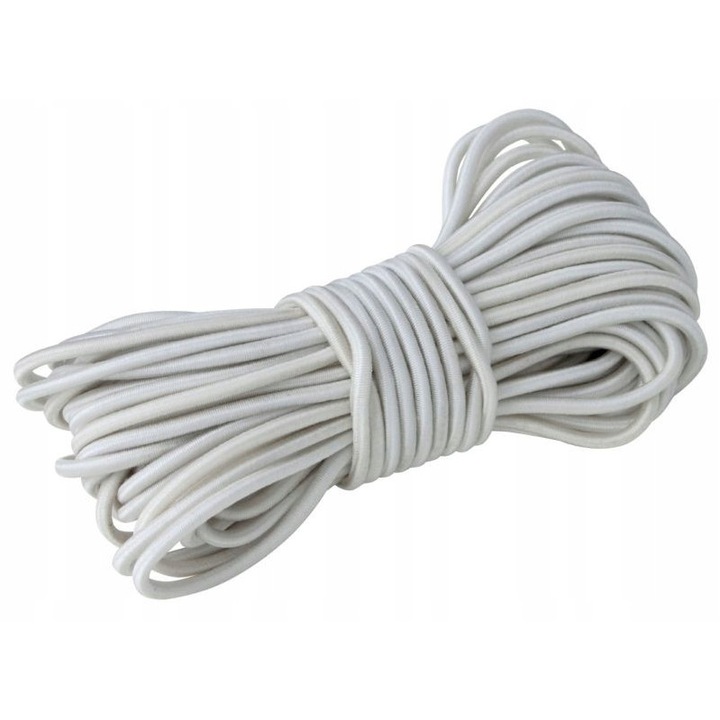 Cordon elastic pentru cort 2 mm x 50 m, EuroTrail, alb