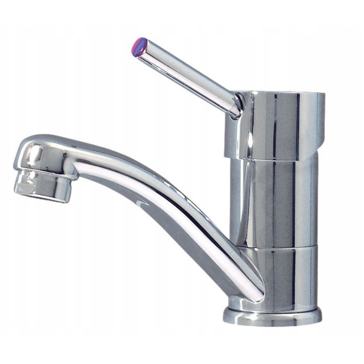 Baterie metalica Stilo, 120x130mm, crom, pentru apa calda/rece, set