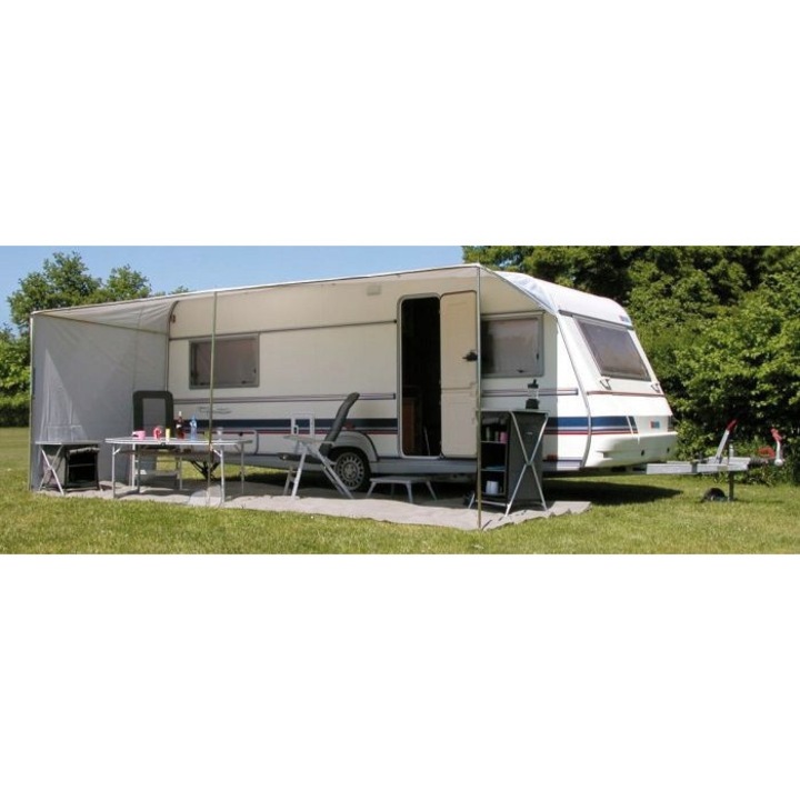 Сенник против слънце със странична стена, EuroTrail, 780-820x240см, сив, 620x240см