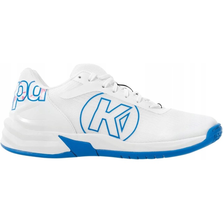 Pantofi sport dama Attack 2.0, Kempa, Alb/Albastru, Textil, 37.5 EU