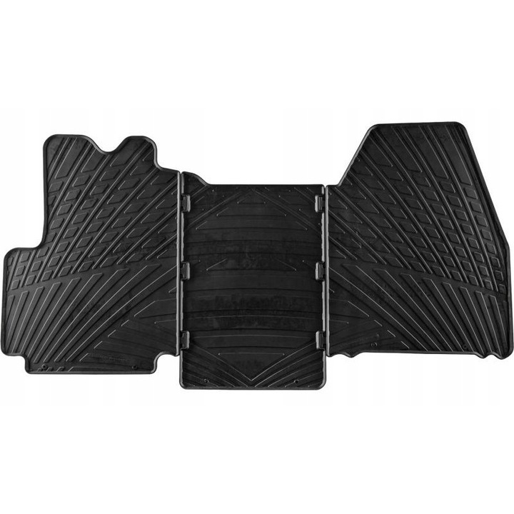 Covorase auto Brunner set, Dywanik gumowy Tapis Rubbermat, negru, pentru Volkswagen T5/T6