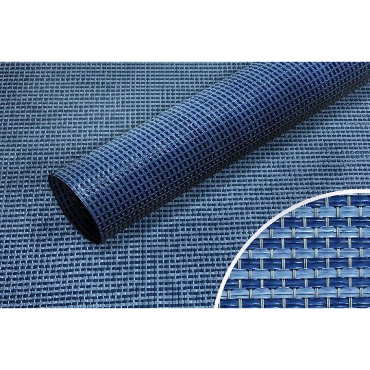 Covor Kinetic Brunner, 300x300cm, albastru/gri, material PVC