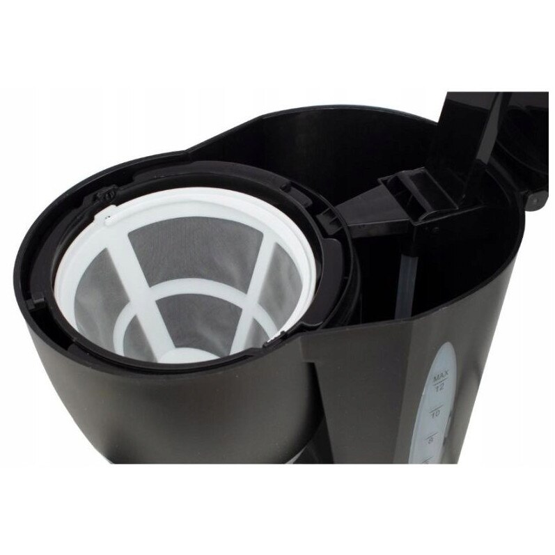 Cafetiera Grand Cafe 12, EuroTrail, negru, 1,25l, set complet