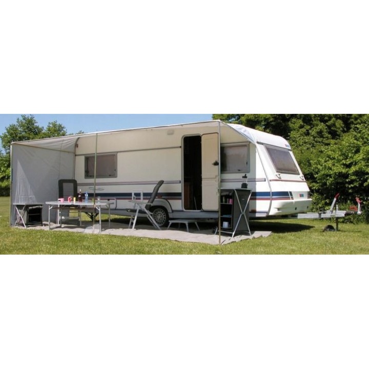 Сенник за кола, EuroTrail, 900-940 см, сив, 740x240 см, със странична стена