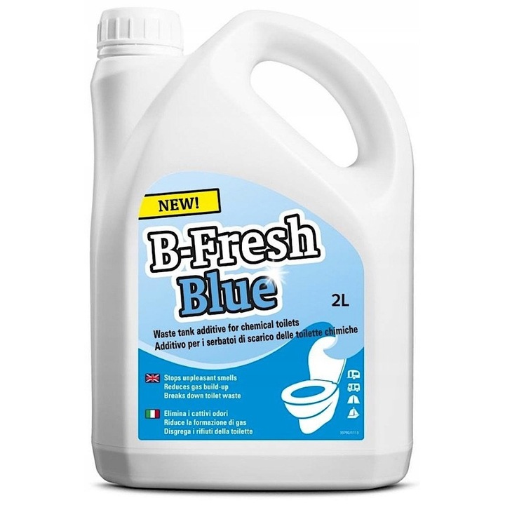 2x Lichid pentru toaleta rulota B-Fresh Blue 2 l - Thetford fara formaldehide, ecologic