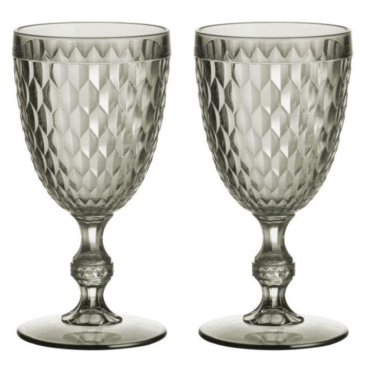 Waterglass Coralux Forest 400 ml borospohár szett, Brunner, olívazöld színű