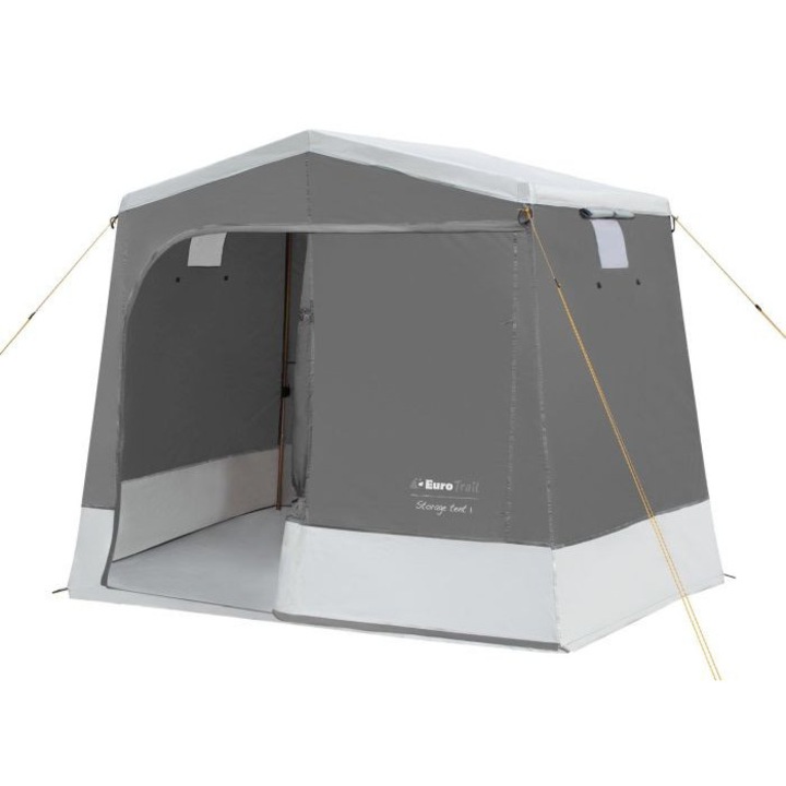 Cort camping EuroTrail, model Storagetent 1, gri, 230x165x195cm