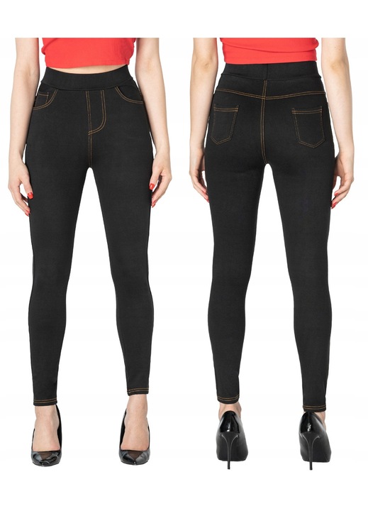 Női nadrág, J STYLE, skinny jegging, magas derék, kék, farmer, M INTL