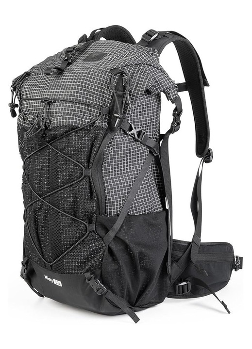 Qunature 30+5L túra hátizsák, vízálló, fekete, H55