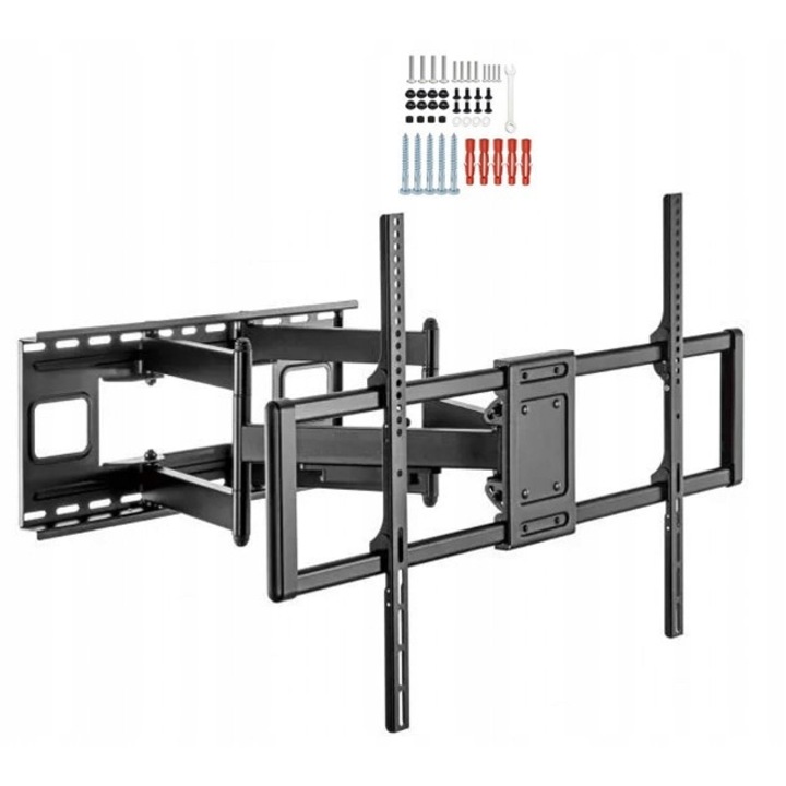 TV tartó Samsung 98 hüvelykes TV-hez, 120 kg teherbírás, állítható, faltól való távolság 75-703 mm