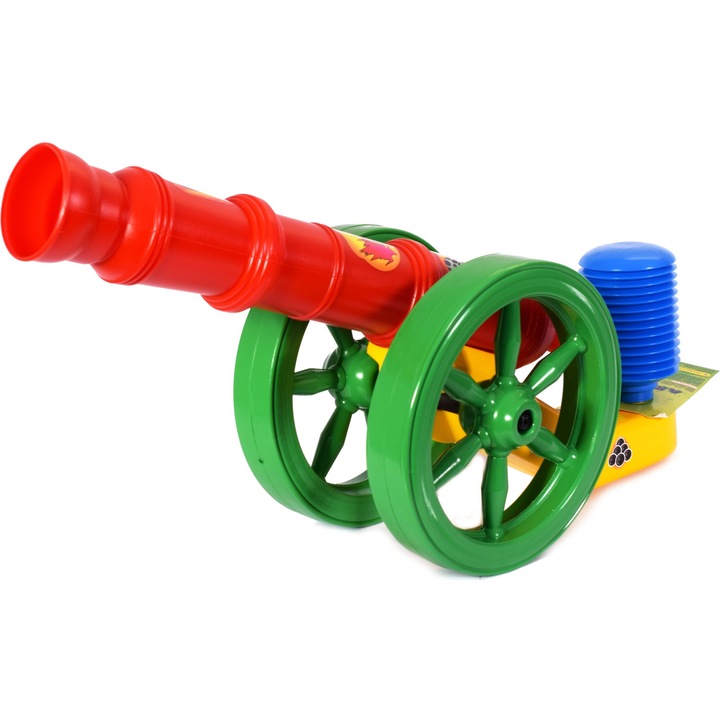 Tun de jucarie, cu bile, multicolor