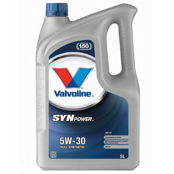 Моторно масло Valvoline Synpower DX1 5W30 5L, SAE 5W-30, SN, Dexos1