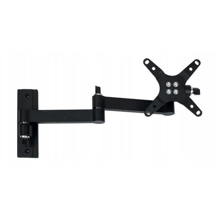 Стойка за телевизор за стена Carbest, 13-30", алуминий, черна, 81-390x116x152mm