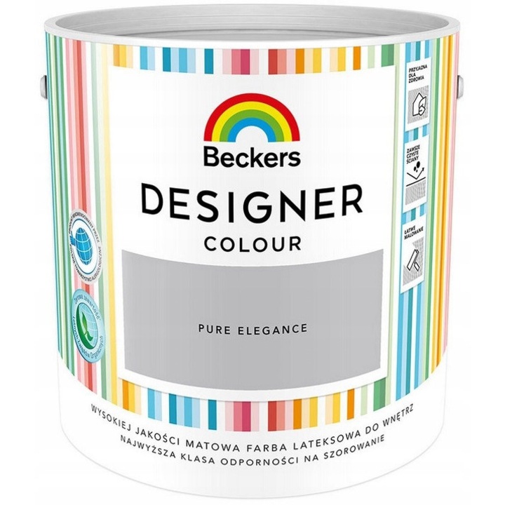 Beckers Designer Colour PURE ELEGANCE latex festék 2,5l, matt, foltálló, allergiásoknak ajánlott