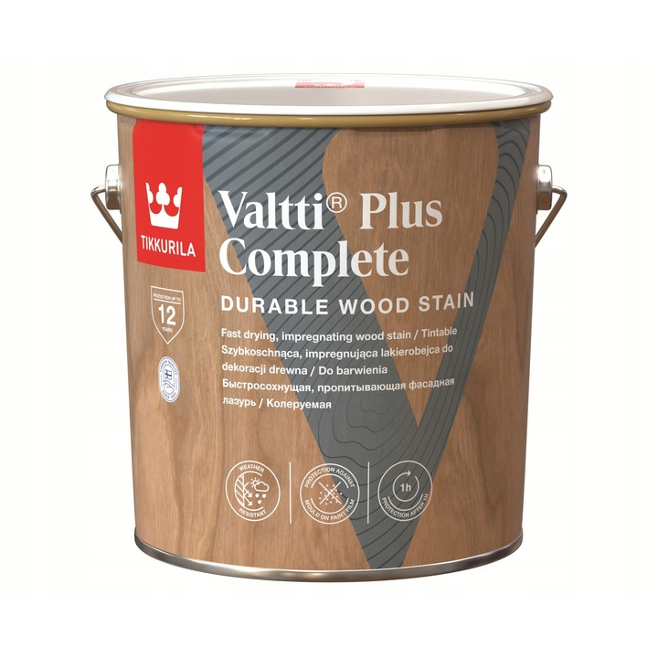 Tikkurila Valtti PLUS Complete 5L festék, természetes fenyő, időjárásálló, gyorsan száradó