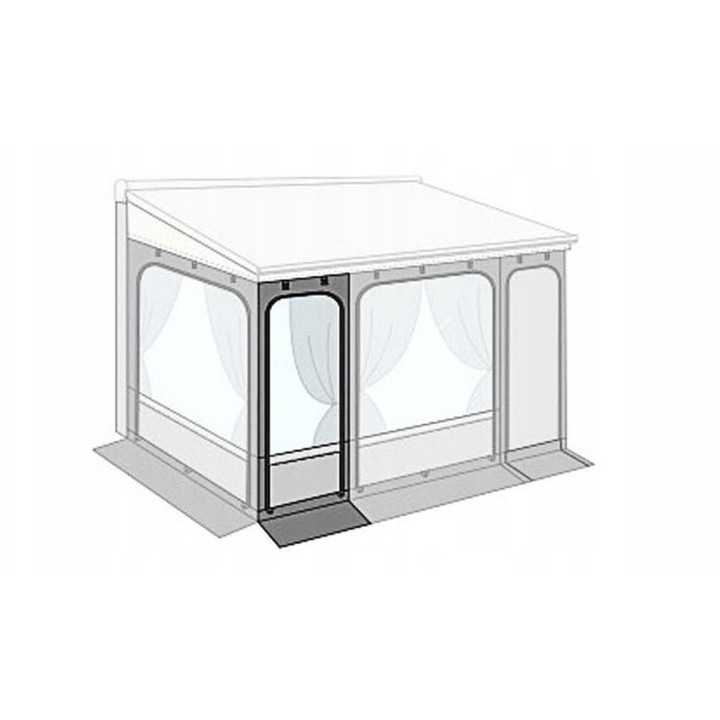 Panel frontal extensibil pentru cort Privacy Room Fiamma, 125cm, material rezistent la apa, pentru markize 425cm