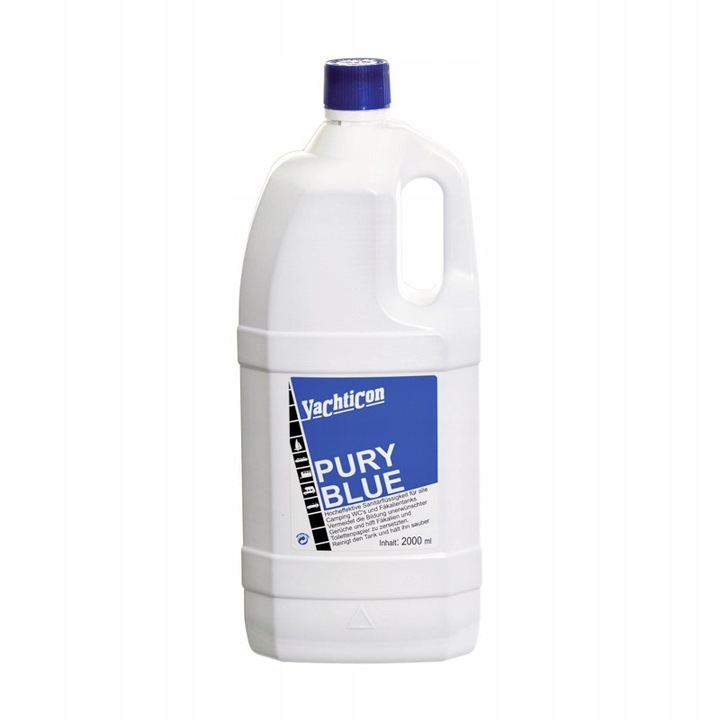 Koncentrátum hordozható WC-khez Pury Blue, Yachticon, 2000 ml, fehér