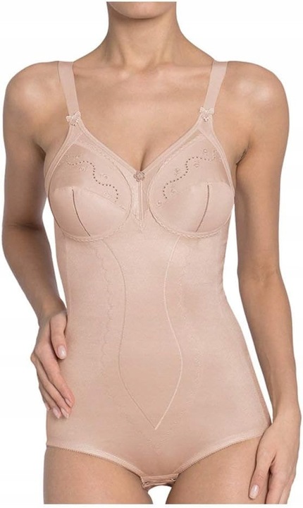 Triumph Doreen body, bézs színű, poliészter, pamut/poliamid/elasztán/viszkóz, 85C EU