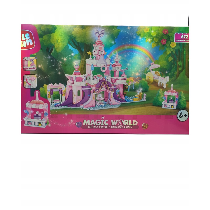 Elefun építőkészlet, Bajkowy Zamek, 572 darab, többszínű