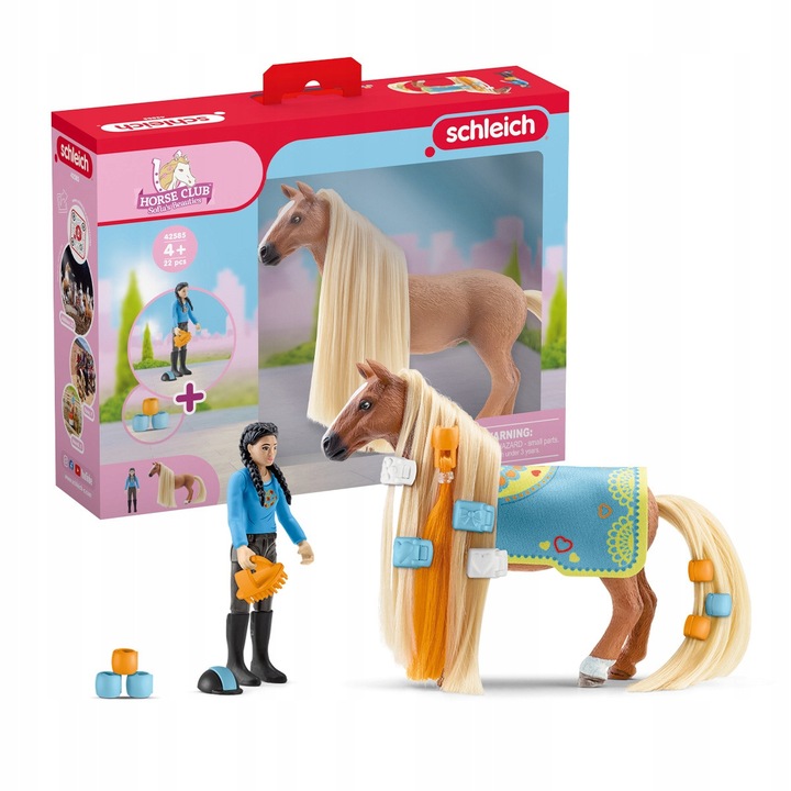 Schleich Kim és Caramelo figura szett, Criollo Definitivo, többszínű, 1 mozgatható figura, kiegészítők mellékelve.