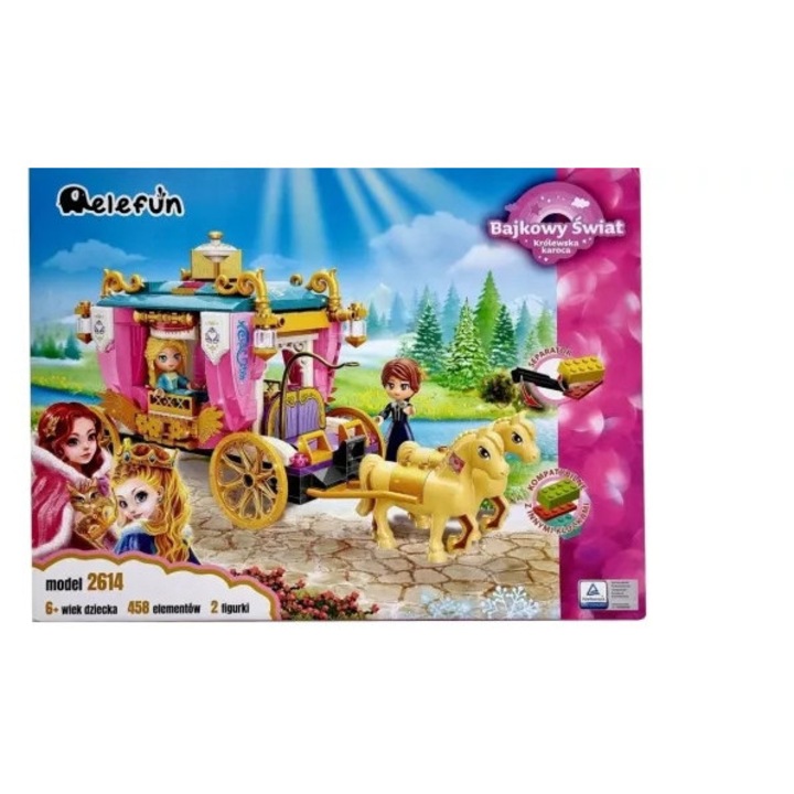 Elefun Építőkészlet, KIRÁLYI HINTÓ, 458 darab, 37x27,6x6,5cm