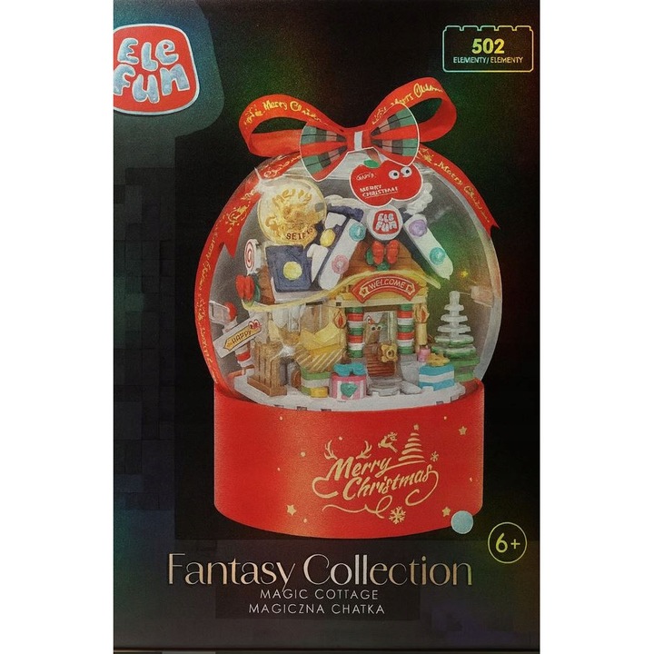 Elefun Fantasy Collection építőkészlet - Varázslatos kunyhó, 502 darab, többszínű