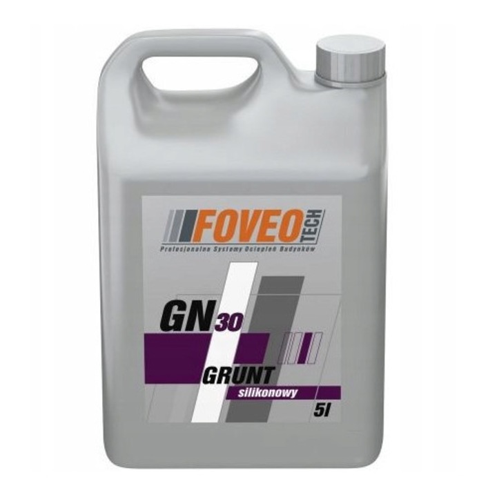 Grunt szilikonos Foveo GN30, 5L, ásványi vakolatokhoz, csökkenti a nedvszívást, megelőzi a foltokat