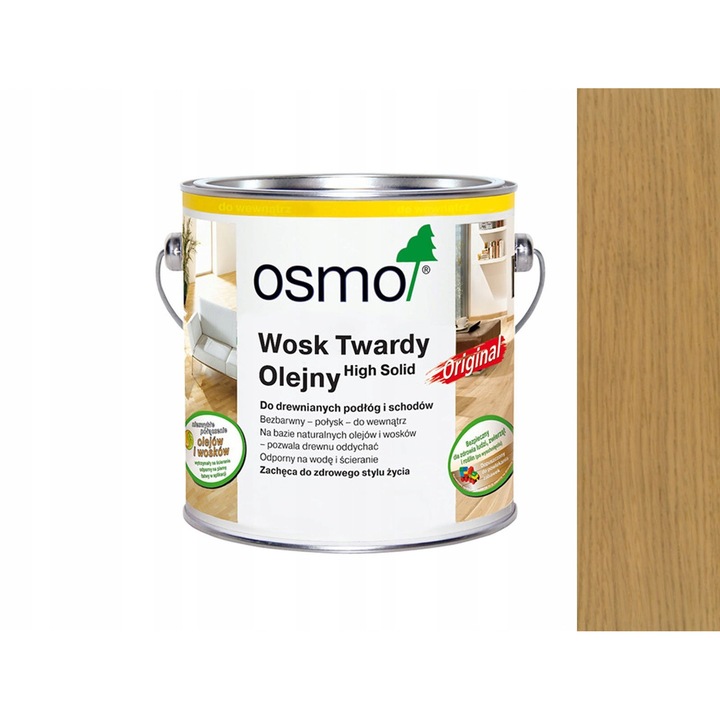 Osmo keményviasz olaj 125ml, színes, matt, fafelületek befejezéséhez