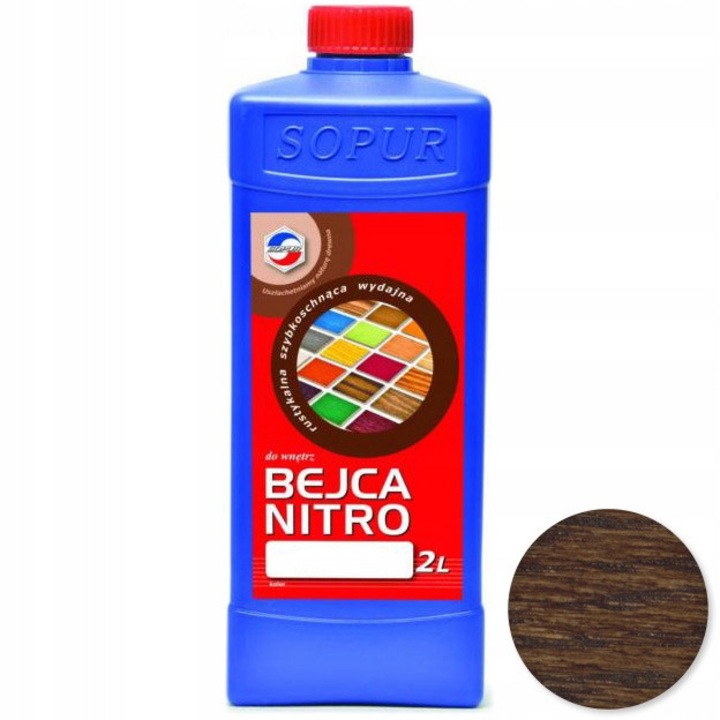 Sopur 22-42 nitrolakk, 2l, fára, rusztikus hatás, barna