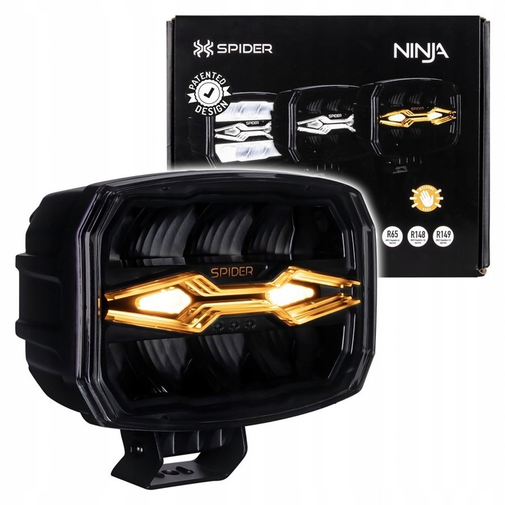 Reflektor LED 3in1 X-Spider Ninja, KAMAR, 80 LED, 220,8x93,4mm, IP69K, 12/24V