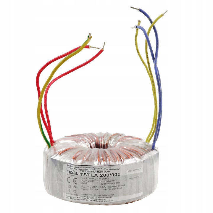 Transformator toroidal 200VA, Indel, 230V, 9V