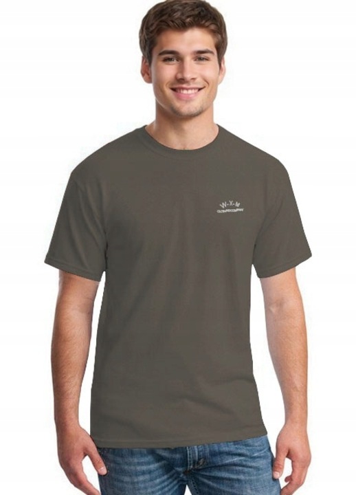 Tricou barbati, kaki, fabricat din material de calitate, 6XL INTL